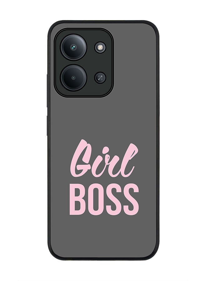For Xiaomi Poco C85 4G Case,Slim fit Camera Protection, Shockproof Thin Phone cover  - Girl Boss (Grey)